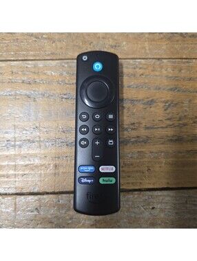 Fire TV remote (P4C6EN) with Prime Video/Netflix/Disney/Hulu Buttons - Black